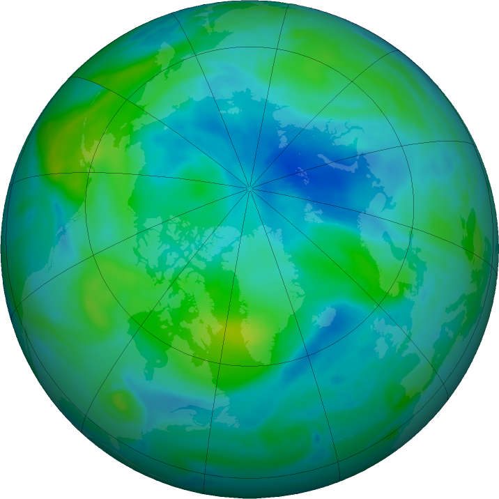 Arctic ozone map for 23 September 2021